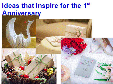 Wedding Anniversary Gifts by Years: 1st Anniversary